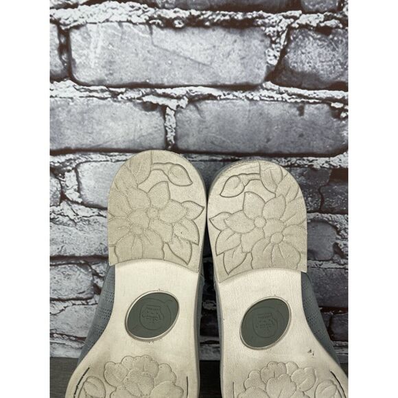 Born Passi Derby Blue Suede Leather Perforated Oxfords Lace Up Shoes Women Sz 9M - Picture 7 of 16